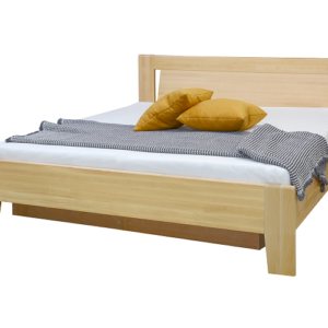 ANGELIKA 2 š. 160  (ANTONIA 2 ) – dřevěná postel masiv BUK s úp a rošty boční výklop kolekce „FN“ (K150)