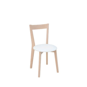 židle  IKKA dub sonoma/bílá   (TX069/TK1089 – Eco soft 1 white-ekokůže)