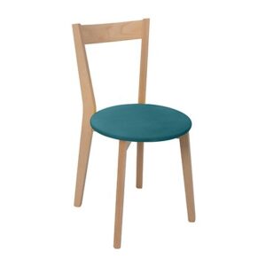 židle  IKKA dub sonoma/tyrkysová (TX069/Otusso 10 tourqus)