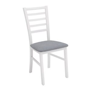 židle MARYNARZ „II“ POZIOMY bílá (TX098)/adel 6 grey