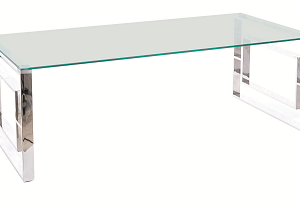 ALLURE A- konferenční stolek Nerez/tvrzené sklo (ALLUREATS=1BALÍK) (S) (K150)