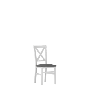ALICE 101 – jídelní židle  dřevo Bílá/ šedá Savana 21(SZ) (K150-Z)