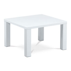 Konferenční stolek 80x80x50, vysoký lesk bílý