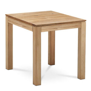 Jídelní stůl 80x80x75 cm, masiv dub, povrchová úprava olejem, nohy 8×8 cm