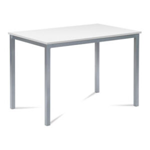 Jídelní stůl 110×70 cm, MDF bílá / šedý lak